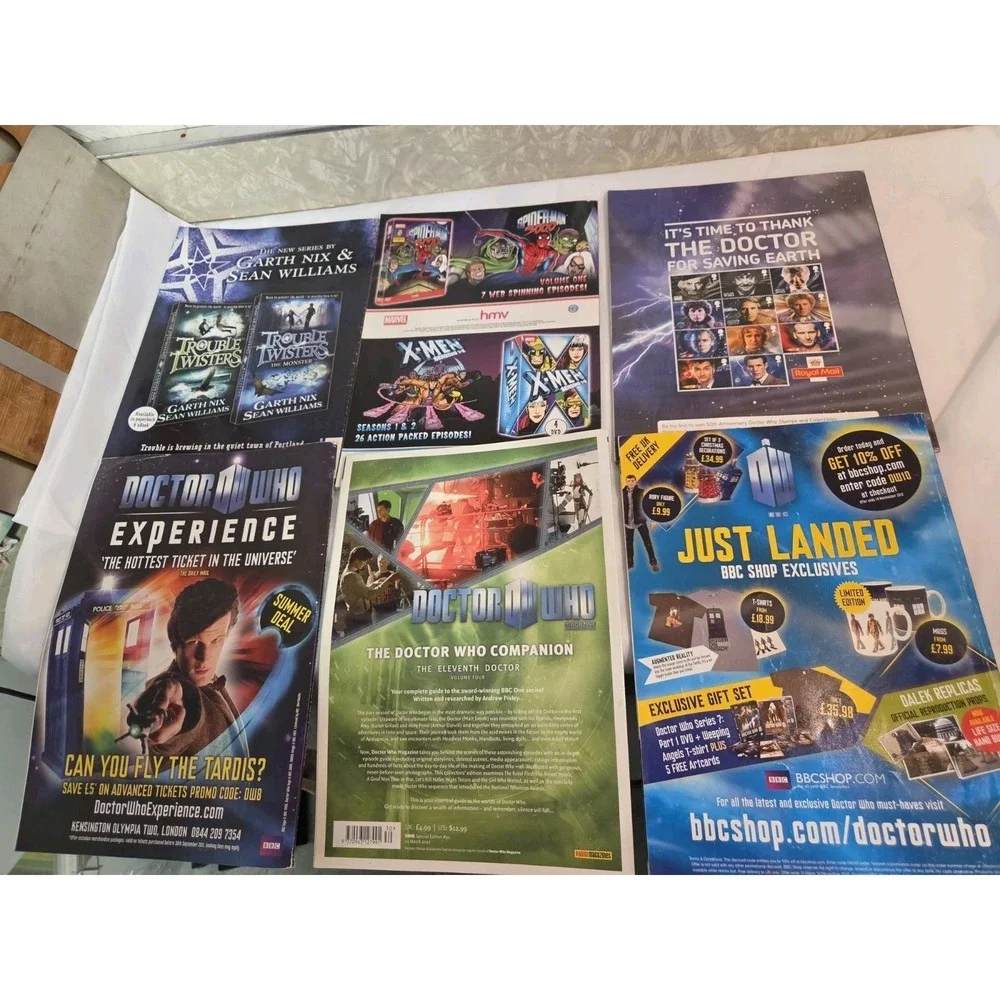 Doctor Who BBC Magazine Lot Of 6 Sci-Fi Mystery